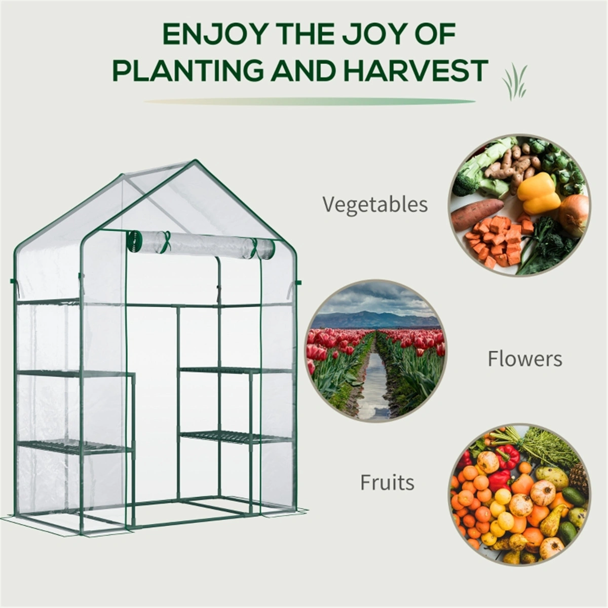 Mini Walk-in Greenhouse ( Amazon Shipping)(Prohibited by WalMart) view 6