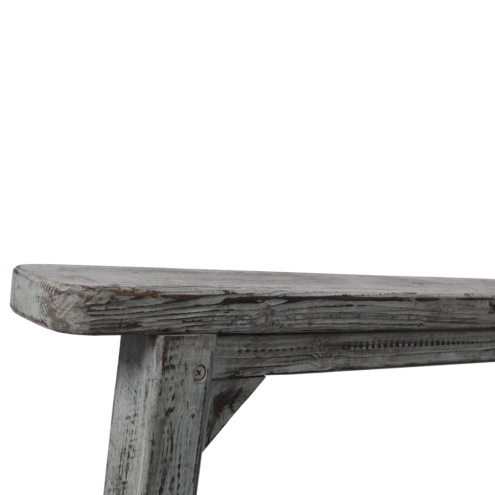 Oversized Wooden Porch Rocker Chair with Wide Seat & Tall Backrest - Light Grey High Back Rocking Chair for Indoor Outdoor Use view 14