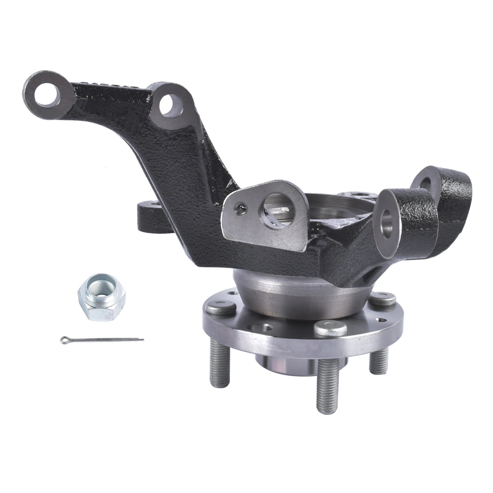 Front Left Steering Knuckle & Wheel Hub Bearing Assembly Fit for Chevy Aveo Aveo5 Pontiac G3 L4 1.6L 96535190 view 2