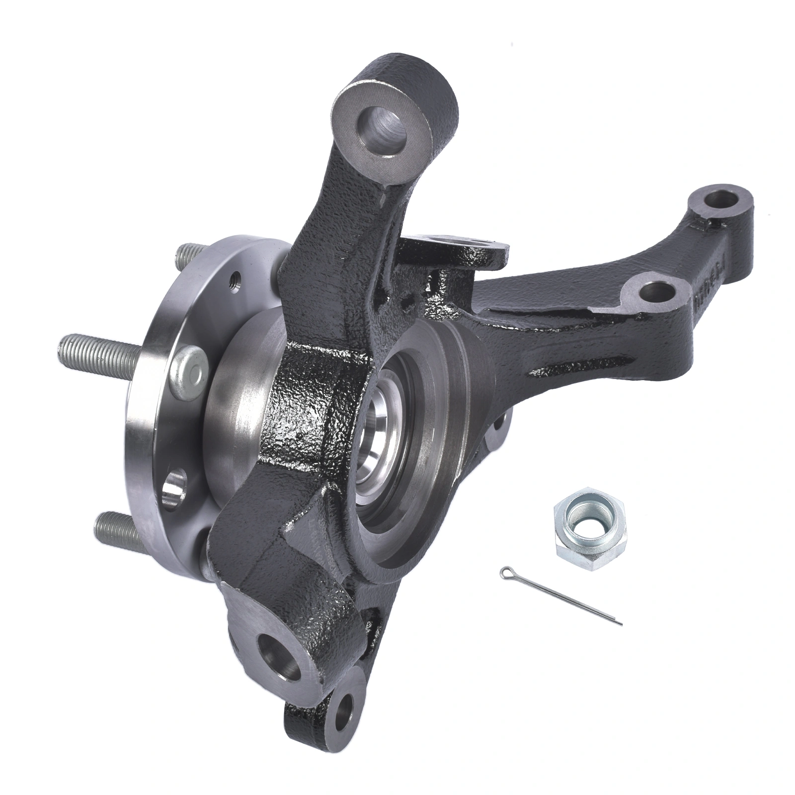 Front Left Steering Knuckle & Wheel Hub Bearing Assembly Fit for Chevy Aveo Aveo5 Pontiac G3 L4 1.6L 96535190 view 4
