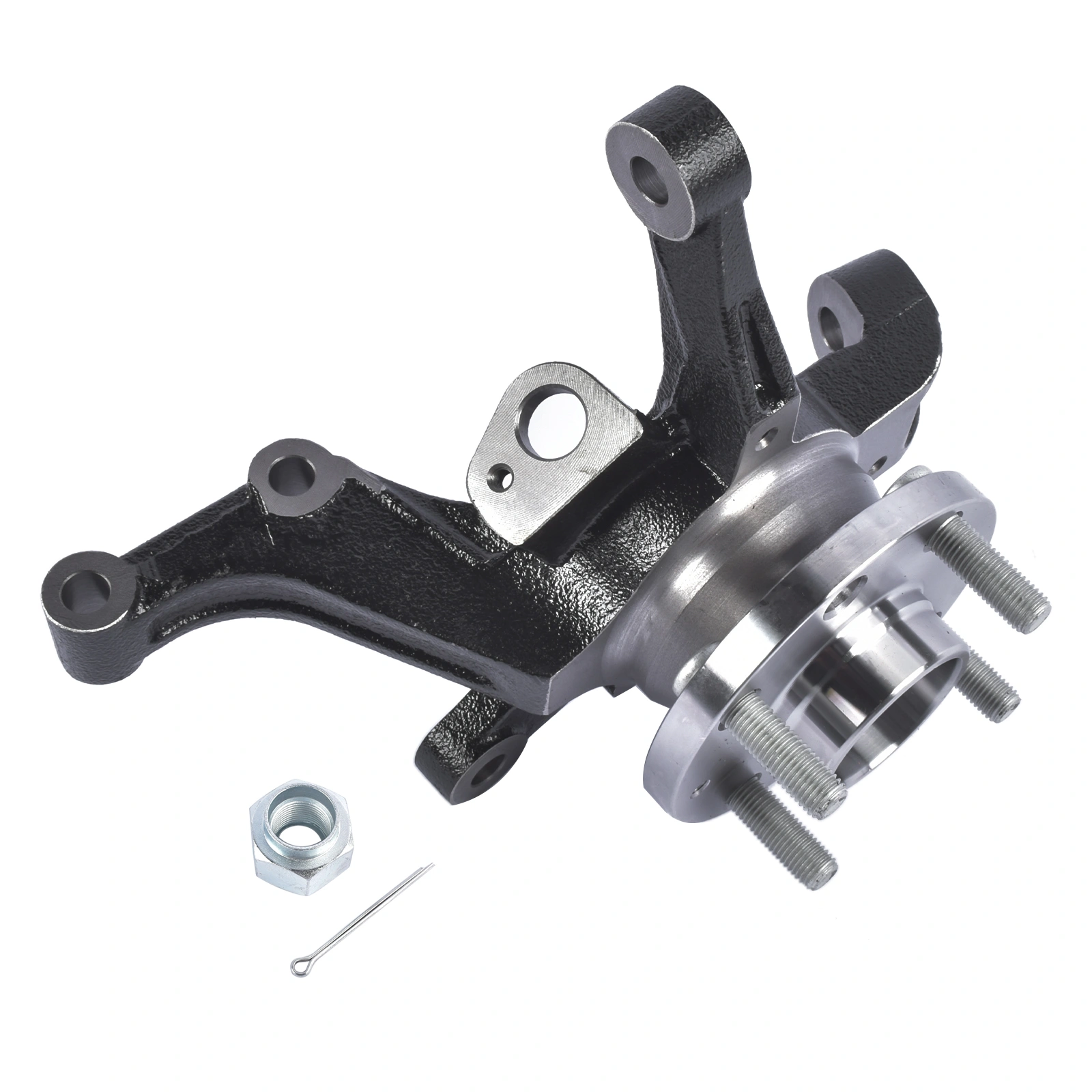 Front Left Steering Knuckle & Wheel Hub Bearing Assembly Fit for Chevy Aveo Aveo5 Pontiac G3 L4 1.6L 96535190 view 6