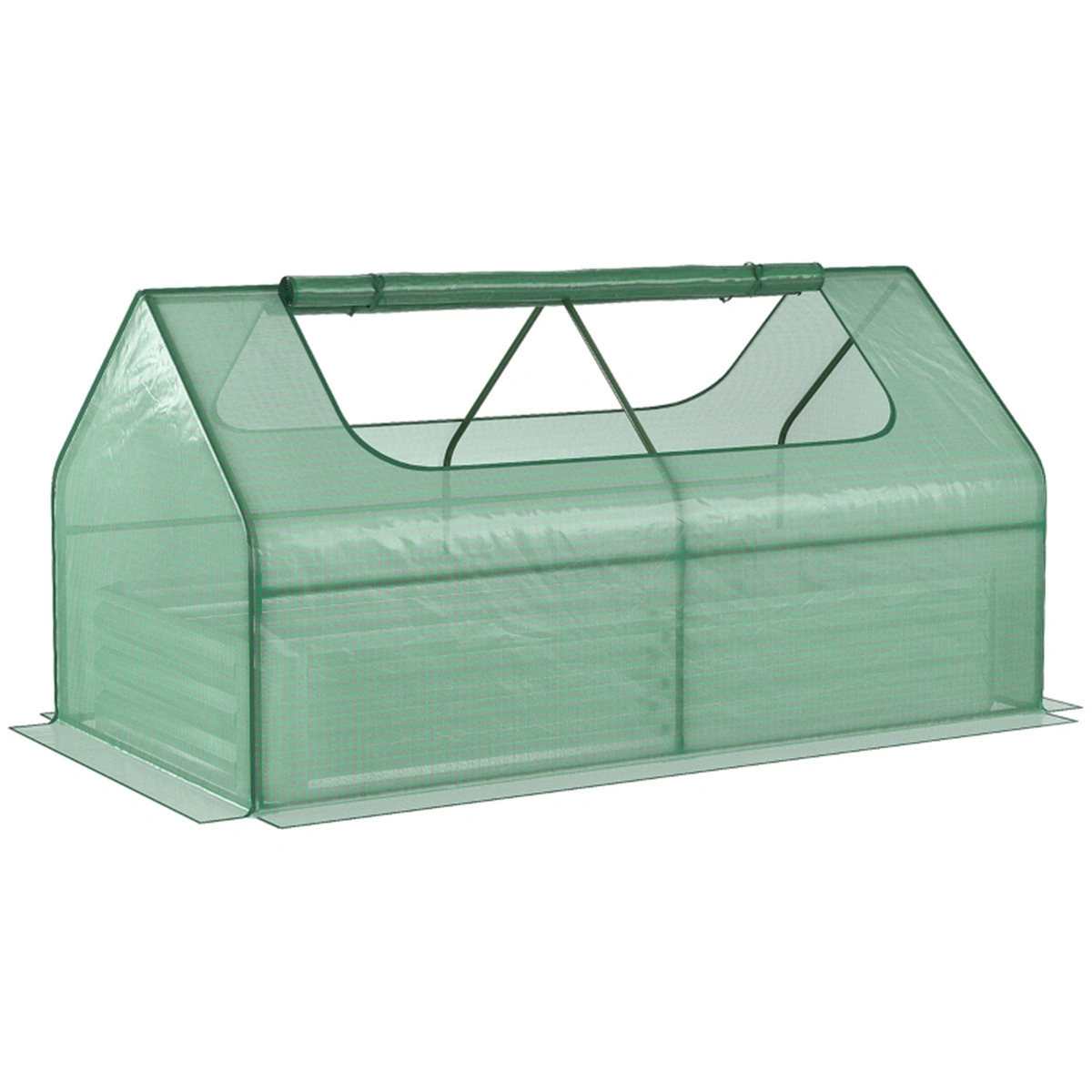 Mini Greenhouse for Plants, Small Outdoor Greenhouse with Transparent Cover, Portable Mini Greenhouse for Seed Starting, Seedlings, and Herbs view 2