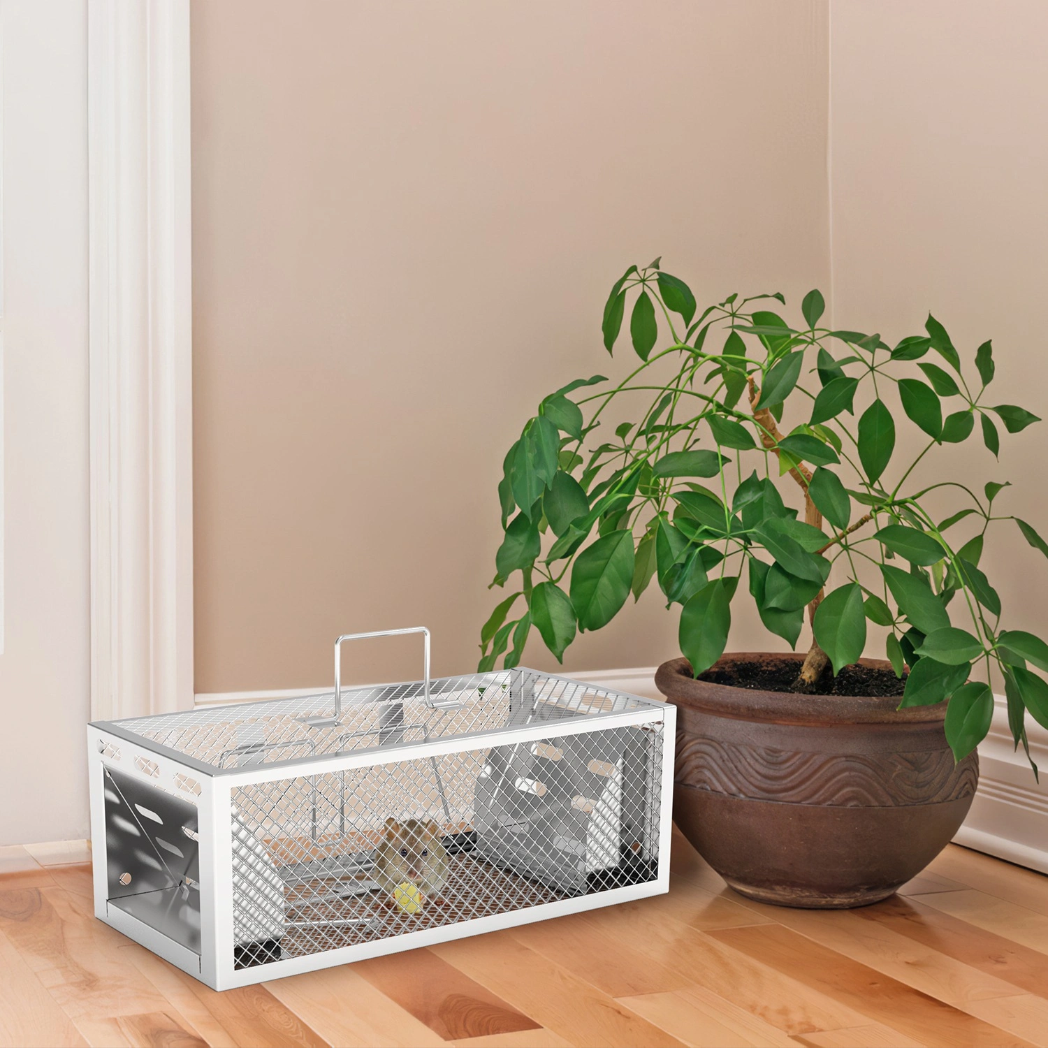 2 pcs Dual-Door Humane Rat Trap - Continuous Mouse Catching, Heavy-Duty Galvanized Iron Construction - Safe for Pets & Kids, Indoor/Outdoor Use, 3S Quick Setup view 9