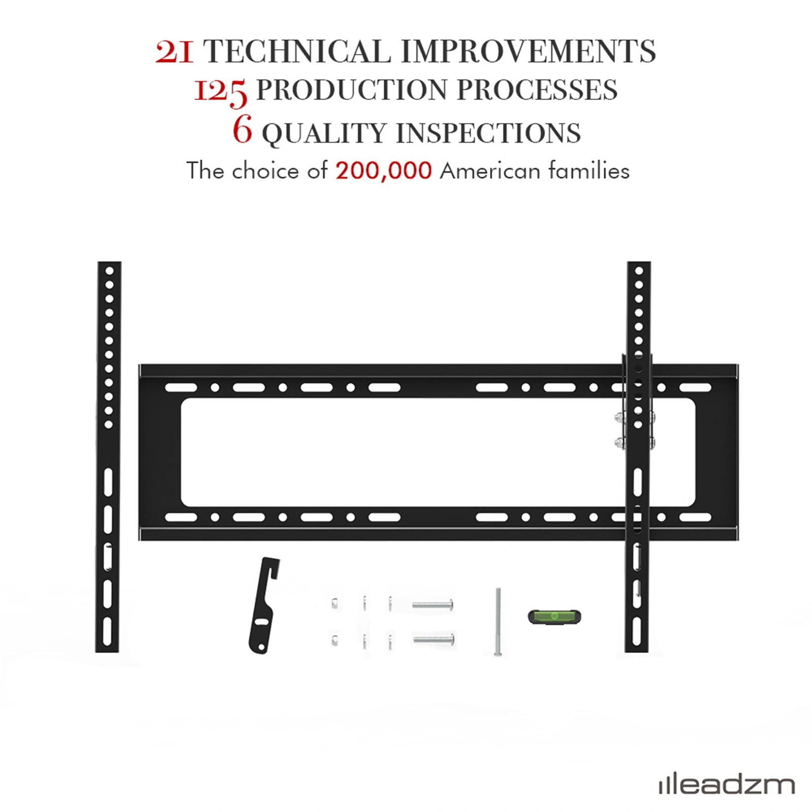 32-70" TV Wall Mount Bracket TMW798, Adjustable Swivel Tilt Stand with Spirit Level view 10