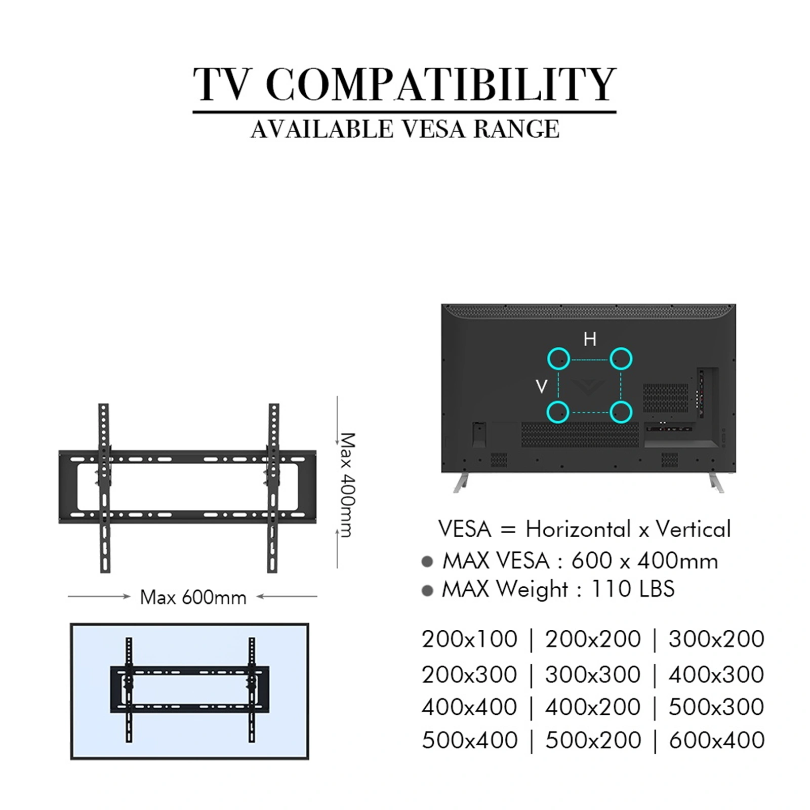 32-70" TV Wall Mount Bracket TMW798, Adjustable Swivel Tilt Stand with Spirit Level view 14