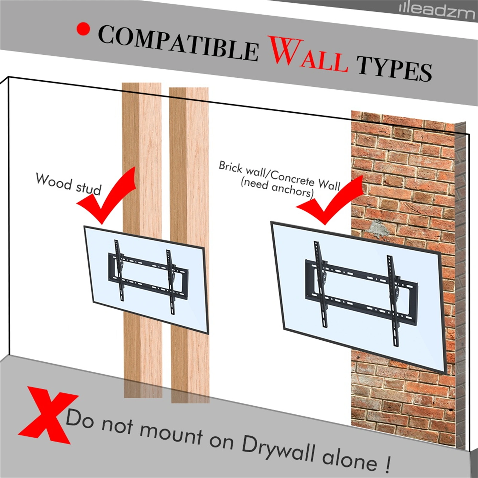 32-70" TV Wall Mount Bracket TMW798, Adjustable Swivel Tilt Stand with Spirit Level view 15