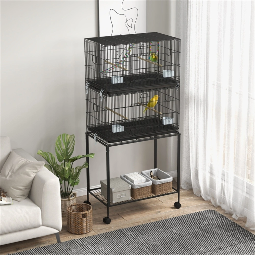 Premium Bird Cage with Tray - Spacious Avian Home for Parakeets, Cockatiels & Small Birds view 2