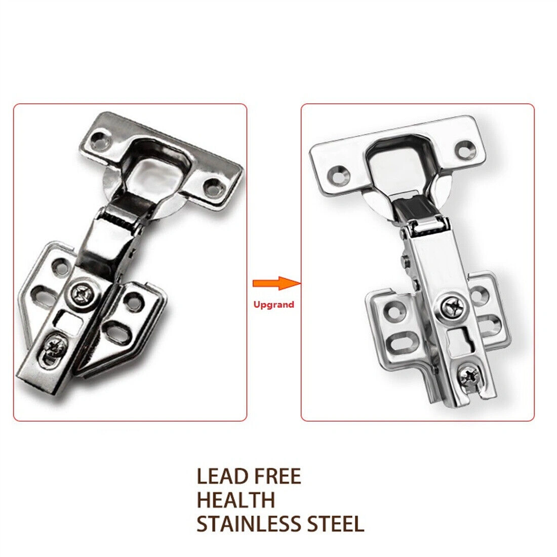 10Pcs Soft Close 35mm Kitchen Cabinet Cupboard Standard Overlay Door Hinges Brass New view 5