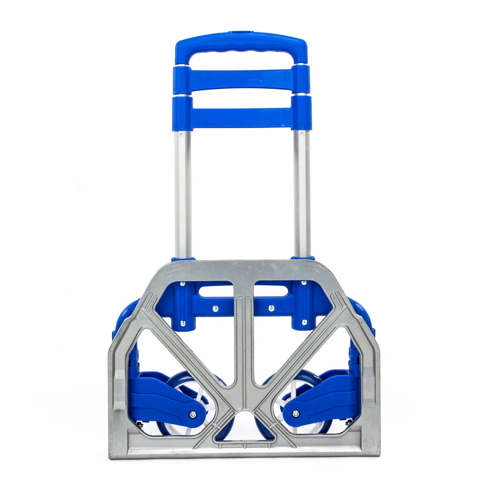Portable Folding Collapsible Aluminum Cart Dolly Push Truck Trolley Blue view 11
