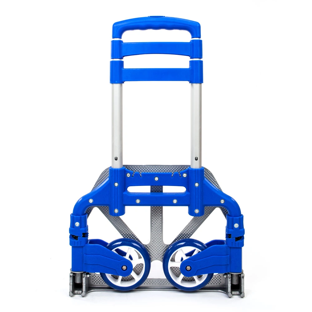 Portable Folding Collapsible Aluminum Cart Dolly Push Truck Trolley Blue view 21
