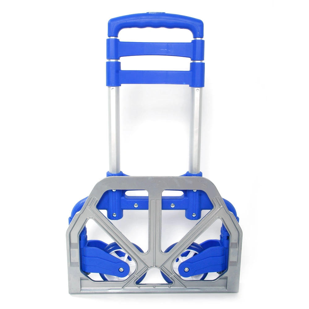 Portable Folding Collapsible Aluminum Cart Dolly Push Truck Trolley Blue view 28