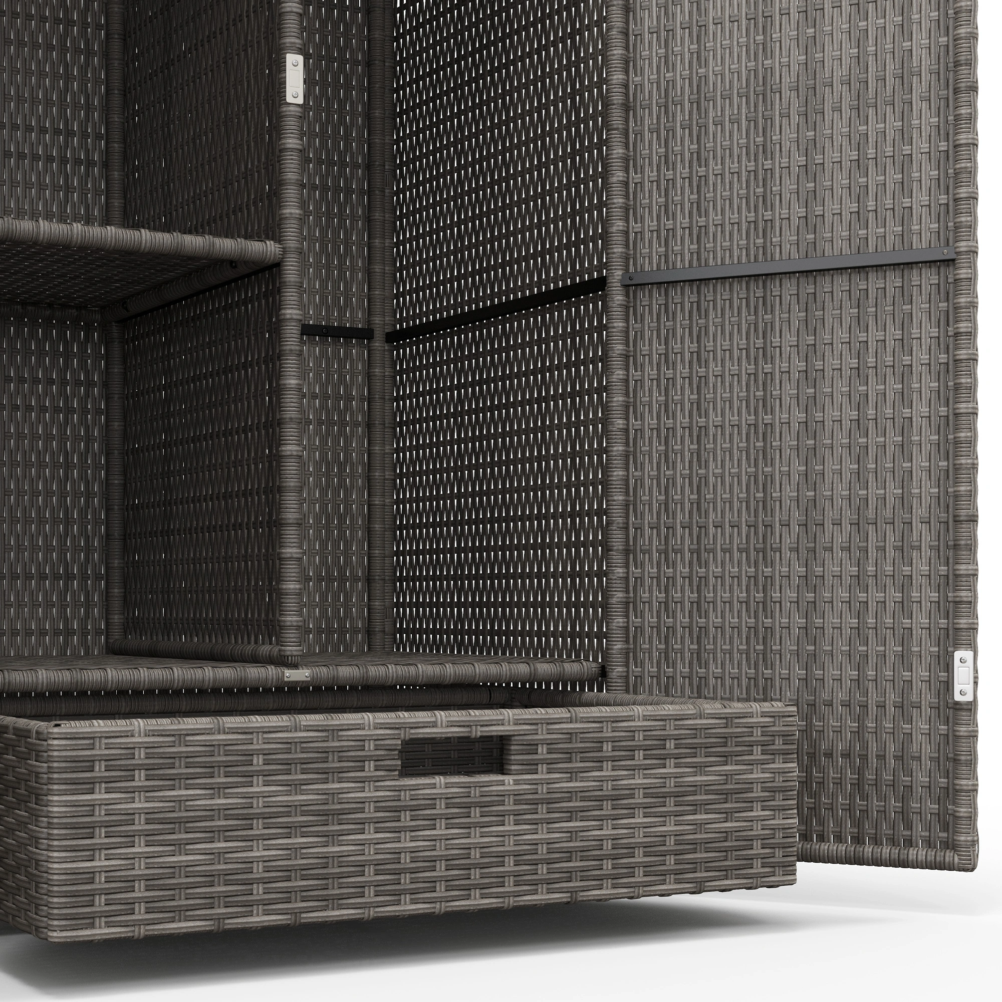 Bathroom Storage Organizer Shelf - Wall Mounted Rack for Toiletries and Toiletry Storage view 2