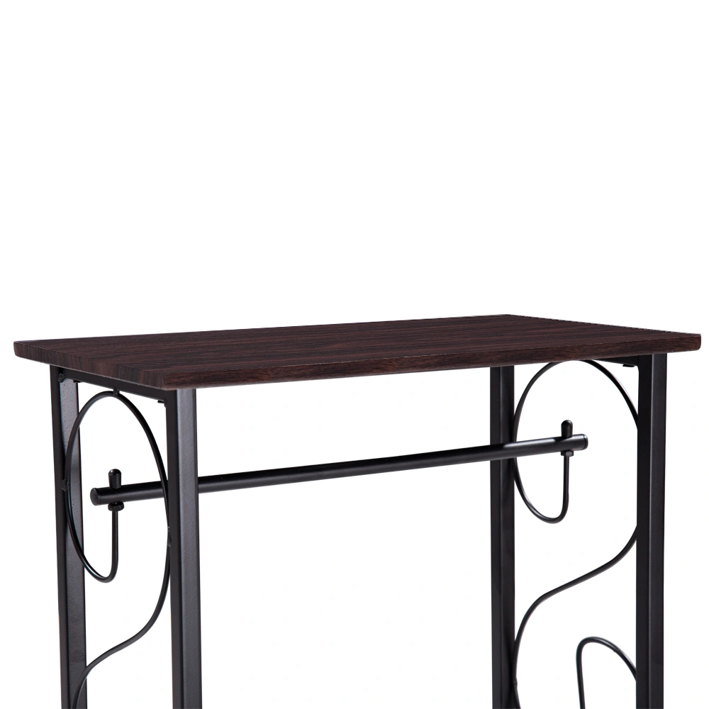 (37 x 20 x 55)cm Multifunctional Bathroom Table / Interior Side Table Tissue Magazine Rack Dark Brown view 10