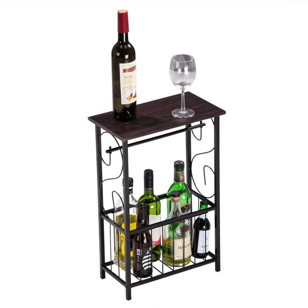 (37 x 20 x 55)cm Multifunctional Bathroom Table / Interior Side Table Tissue Magazine Rack Dark Brown view 15