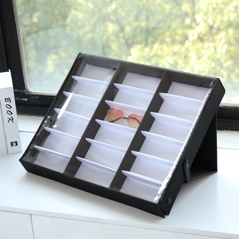 18 pcs Sunglasses Organizer Eyewear Display Storage Case Tray view 11