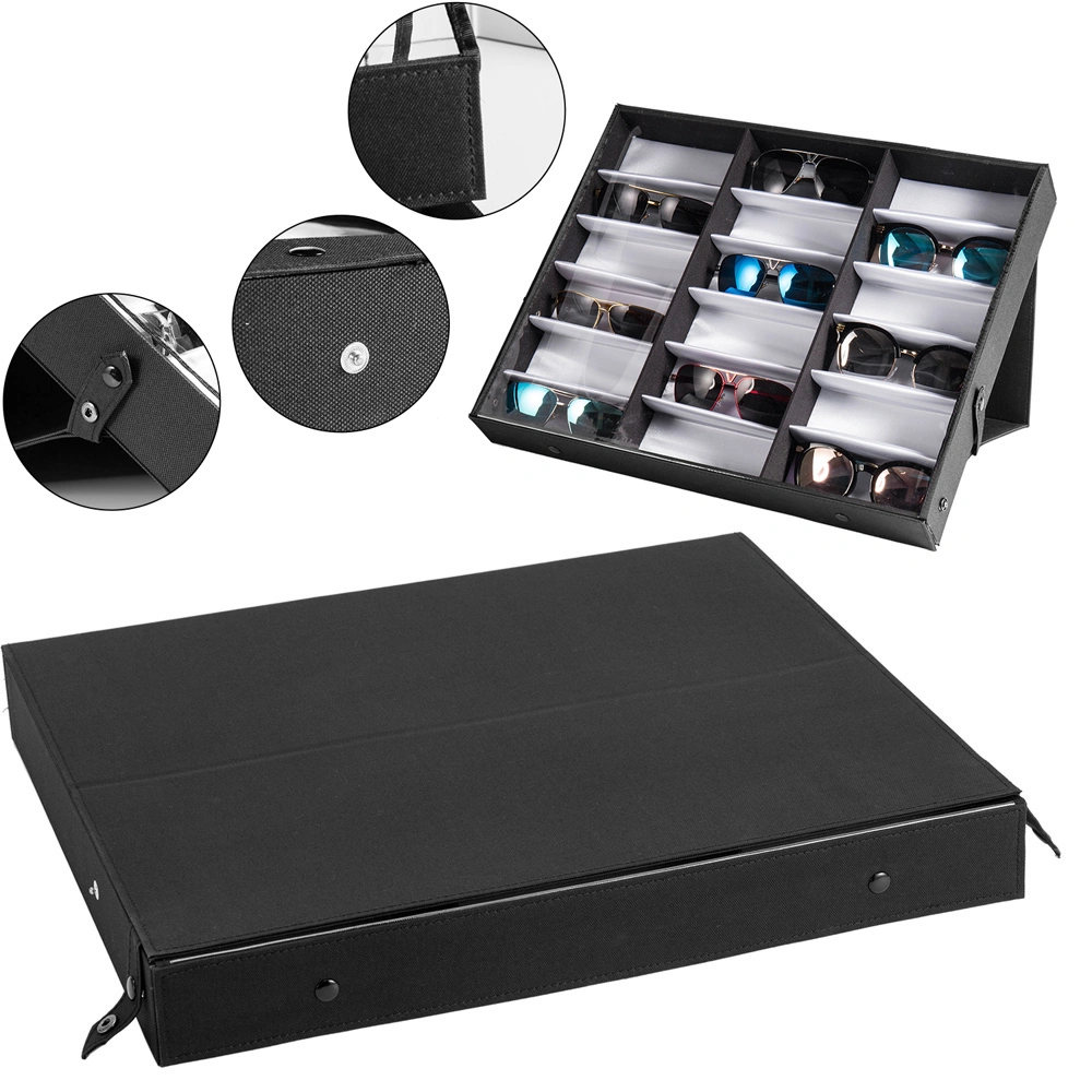 18 pcs Sunglasses Organizer Eyewear Display Storage Case Tray view 12