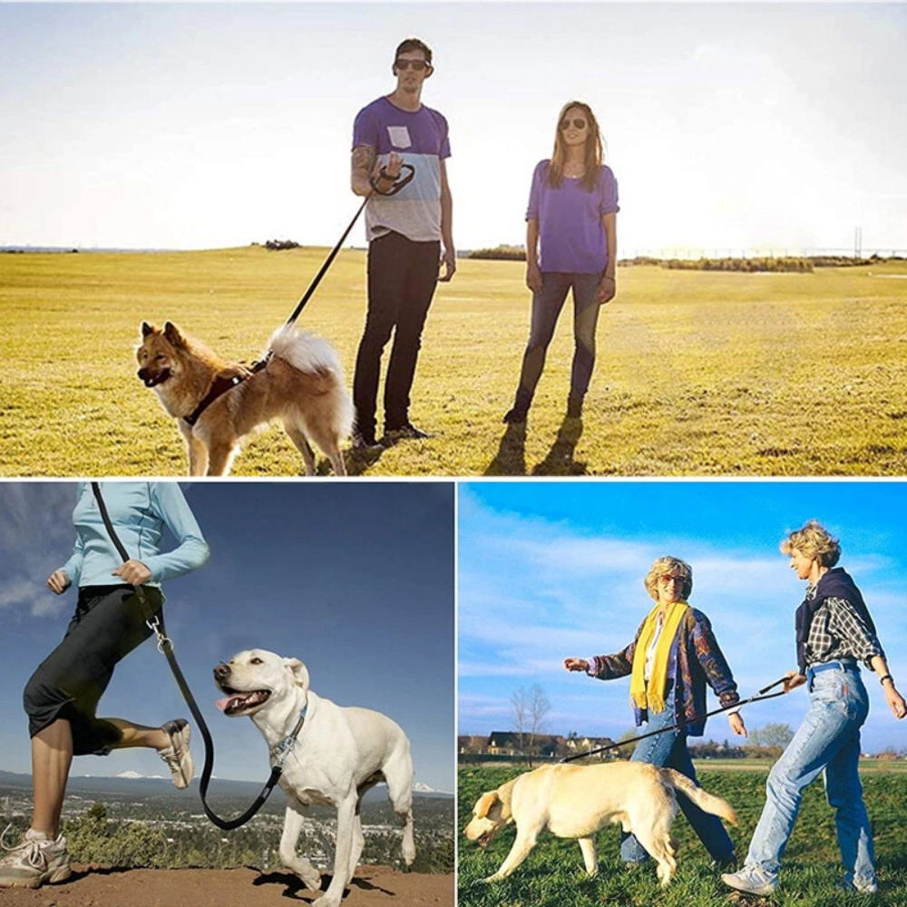 Dog Lead 8ft Adjustable Double ended Control Training Leash-Police Style NEW view 5