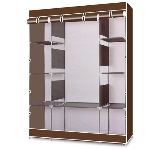 4-Layer 10 Lattices Non-Woven Fabric Wardrobe Coffee view 4