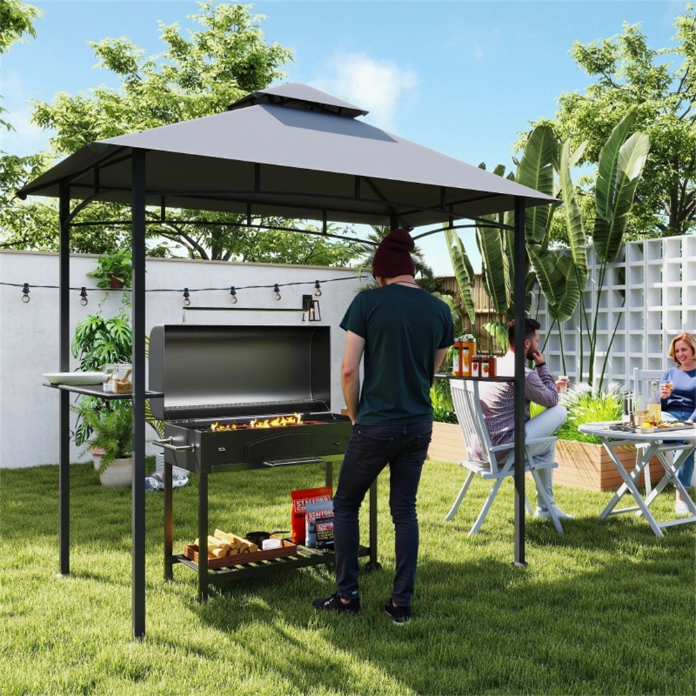Outdoor Pop Up Canopy Gazebo 10x10 Steel Frame Party Tent with Removable Sides Waterproof