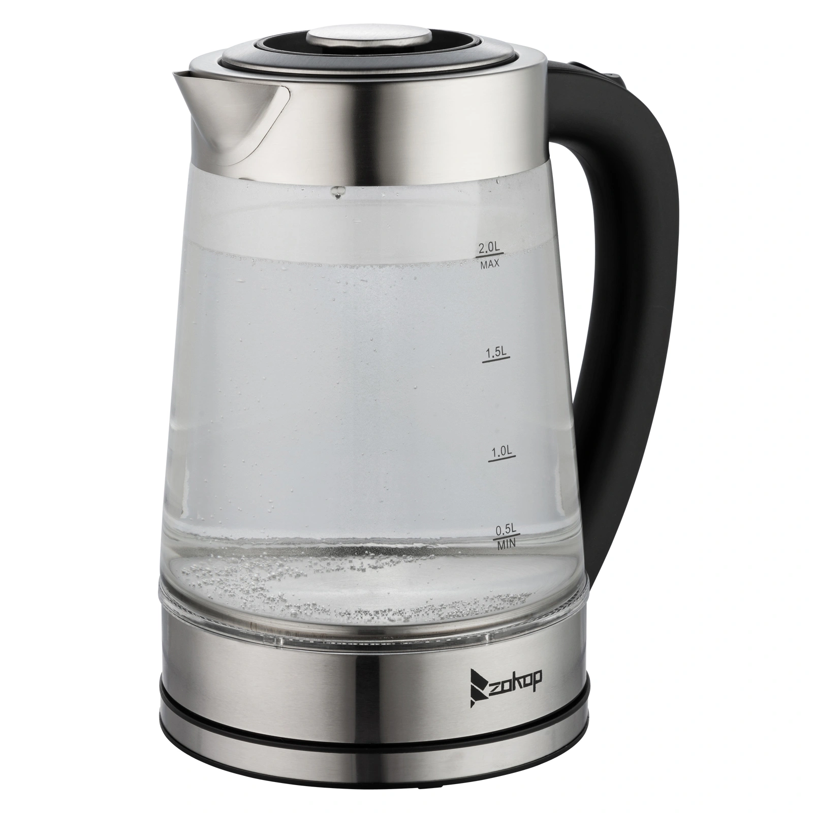 HD-250 Electric Kettle 2L Blue Glass 2000W 220V Fast Boiling Water Heater view 18
