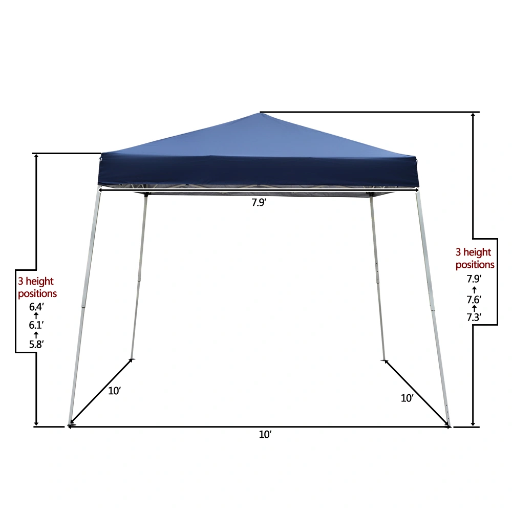8*8ft Portable Home Use Waterproof Folding Tent Blue view 42
