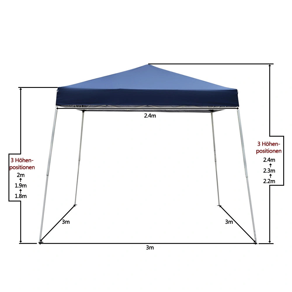 8*8ft Portable Home Use Waterproof Folding Tent Blue view 67