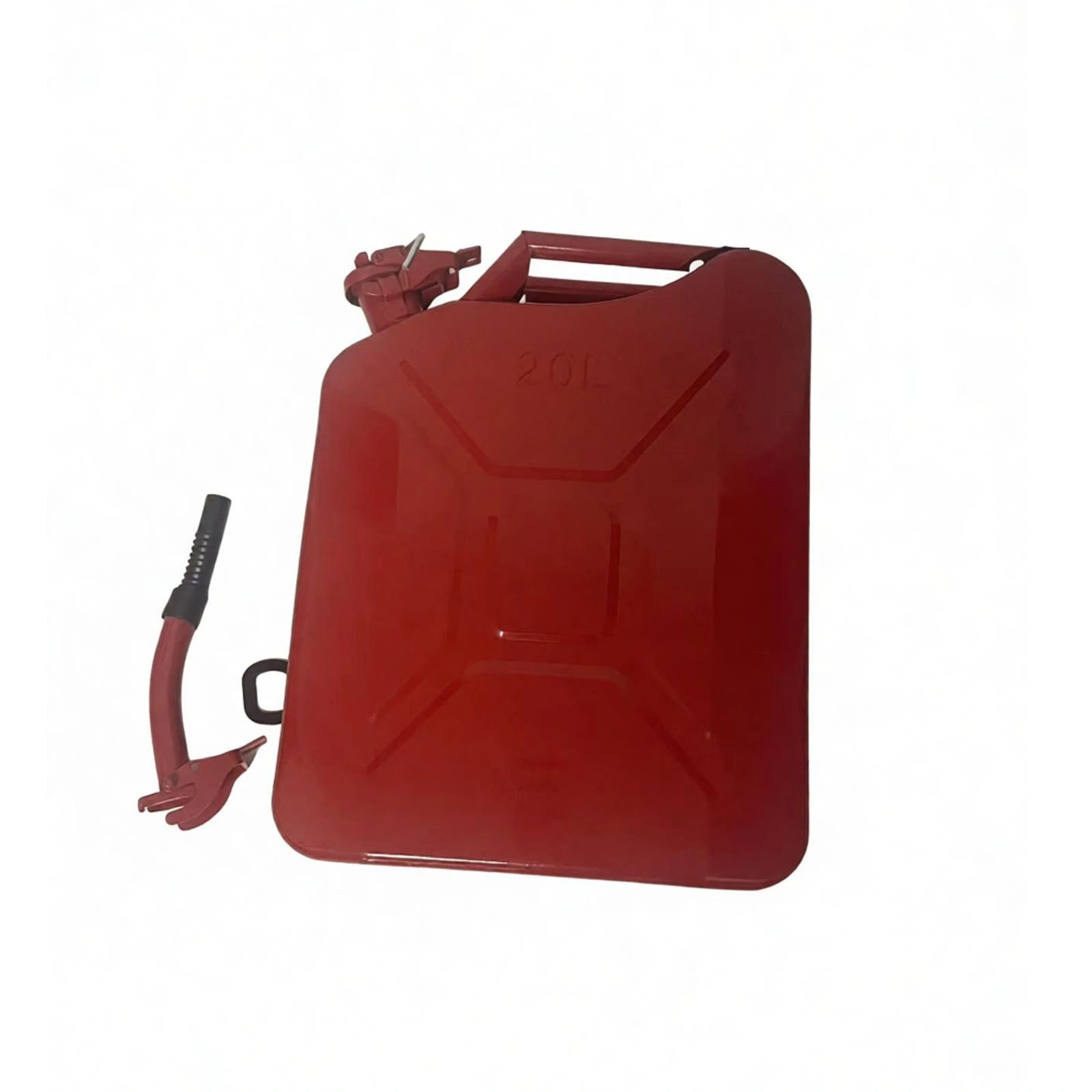 20L US Standard Cold-rolled Plate Petrol Diesel Can Gasoline Bucket with Oil Pipe Red 2 Pairs of Gloves view 10