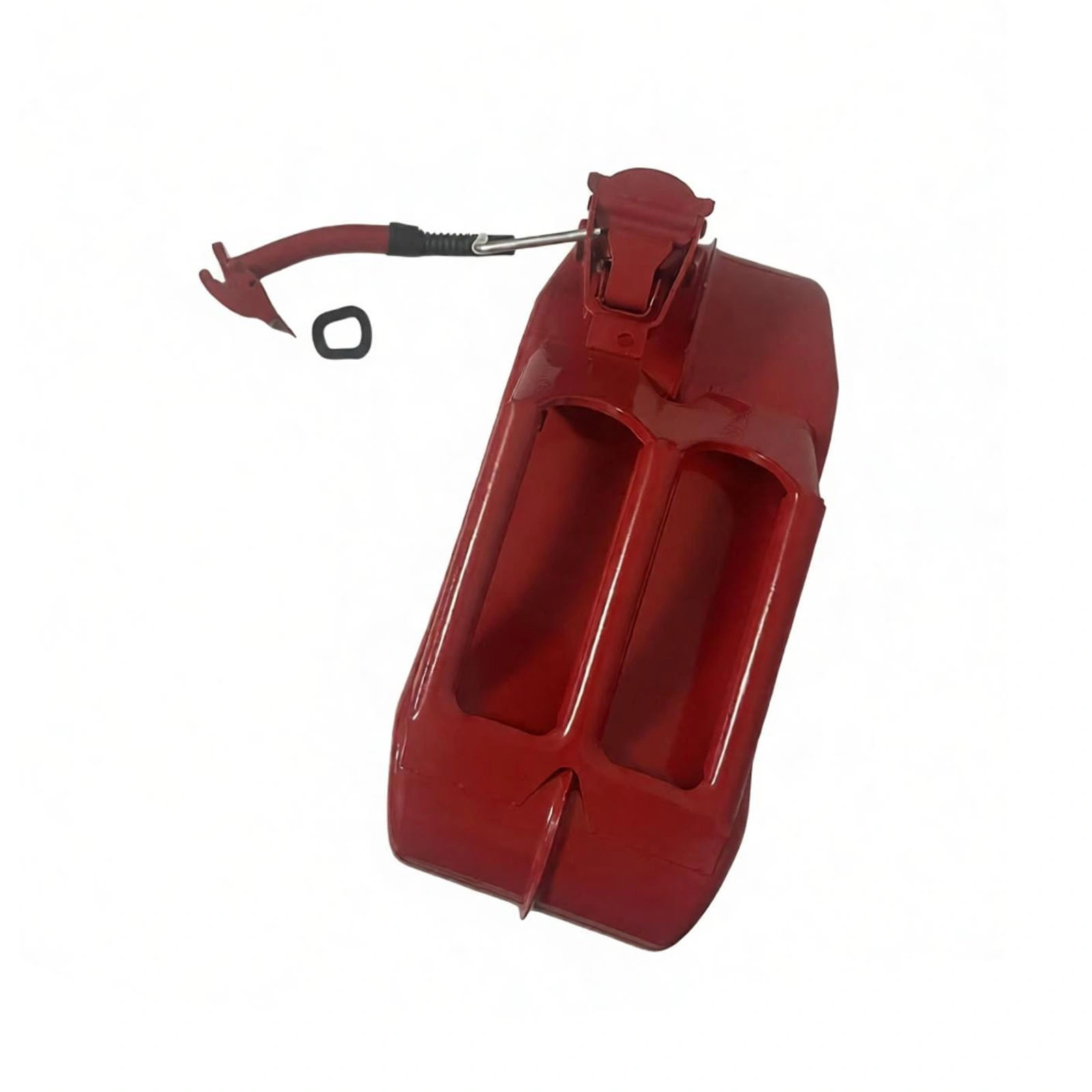 20L US Standard Cold-rolled Plate Petrol Diesel Can Gasoline Bucket with Oil Pipe Red 2 Pairs of Gloves view 15
