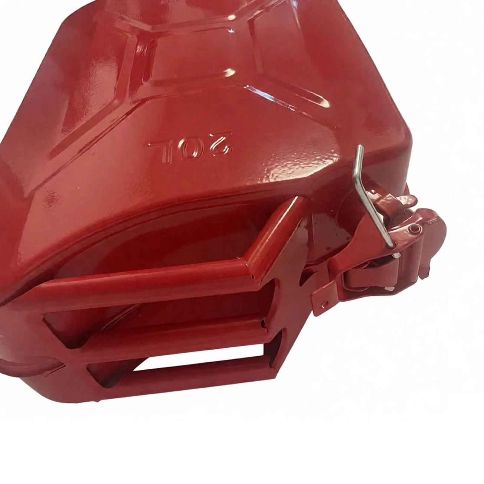 20L US Standard Cold-rolled Plate Petrol Diesel Can Gasoline Bucket with Oil Pipe Red 2 Pairs of Gloves view 18