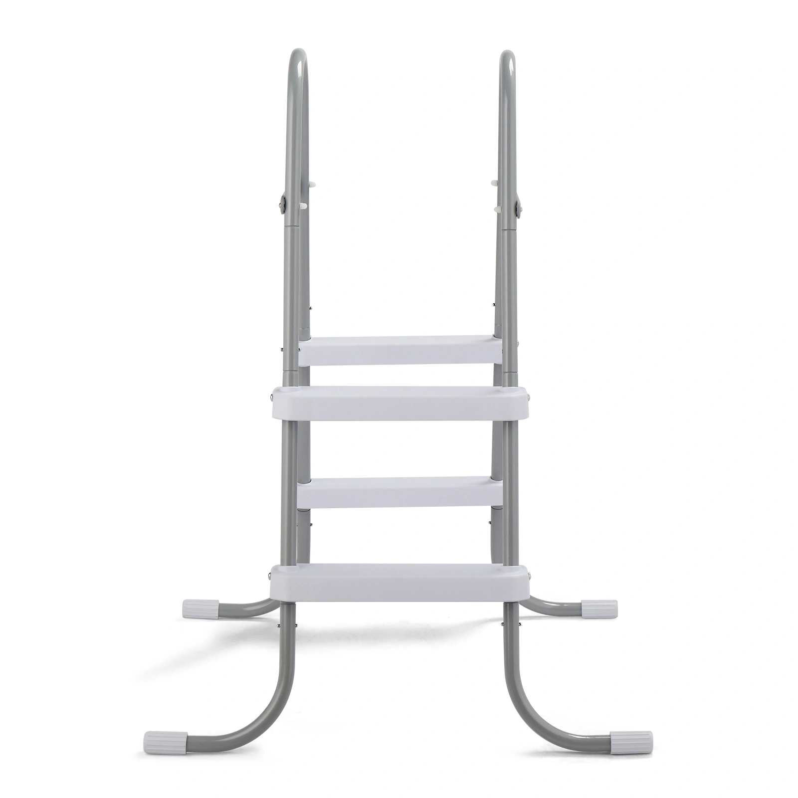 2 Steps 33in Pool Ladder Iron Grey Frame + White Steps view 8