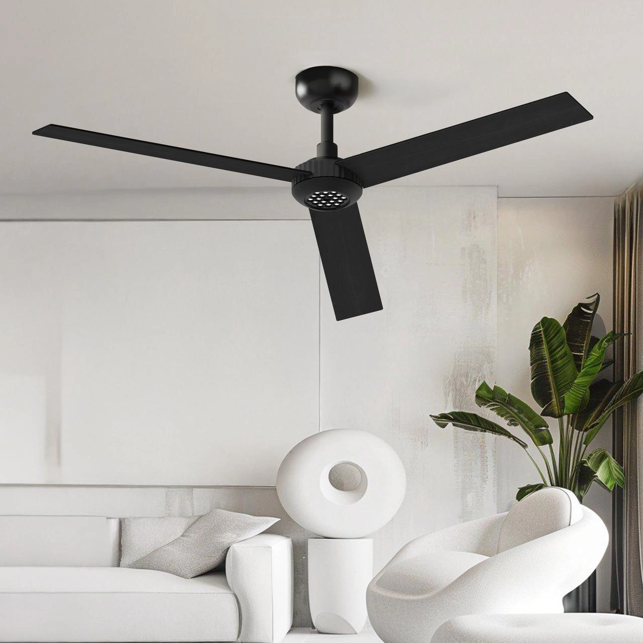 52 inch Modern Ceiling Fan with Lights,Remote Control, 3 Plywood Blades,6-Speed,Dimmable, Noiseless Reversible DC Motor,Indoor/Outdoor Ceiling Fan for Living Room Bedroom patio, 3D-X3[Unable ship on weekends, TK/TEMU only for pickup, only TX10643 war view 11