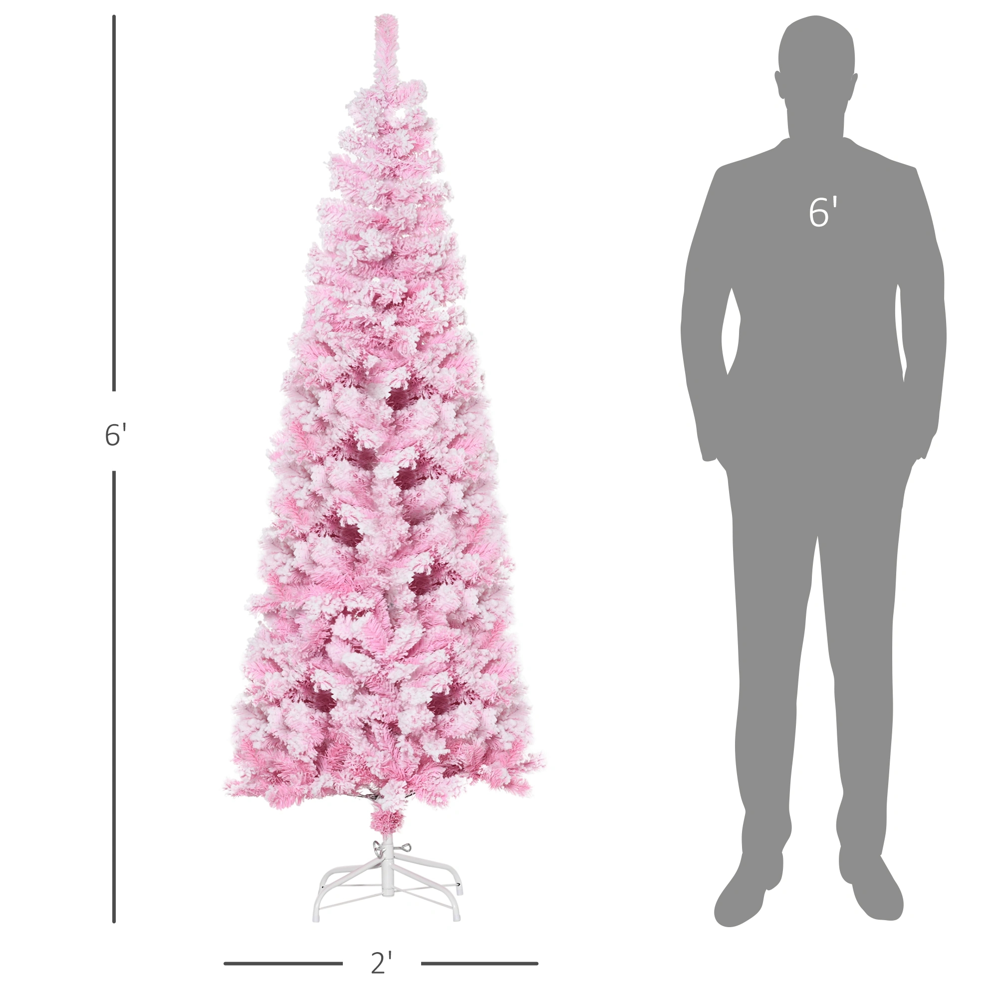 7.5ft Artificial Christmas Tree with LED Lights - Full Premium Pine Design view 2