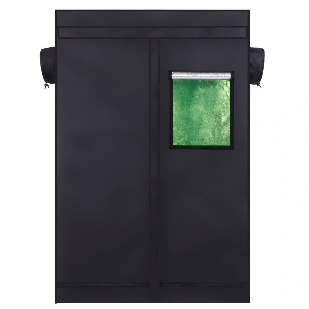 LY-120x60x180cm Black Hydroponic Plant Grow Tent - Dismountable Indoor Garden Tent with Window view 3