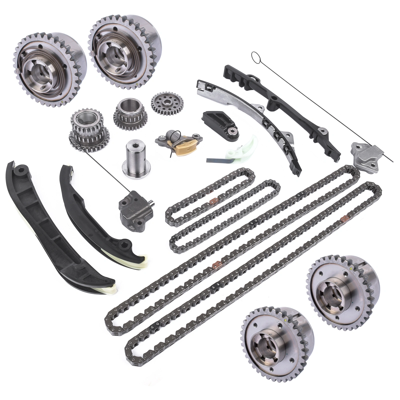 Timing Chain VVT Gear Kit Fits Chrysler Town & Country Dodge Jeep Ram 1500 3.6L 5184356AE 05184356AD 05184357AE view 7