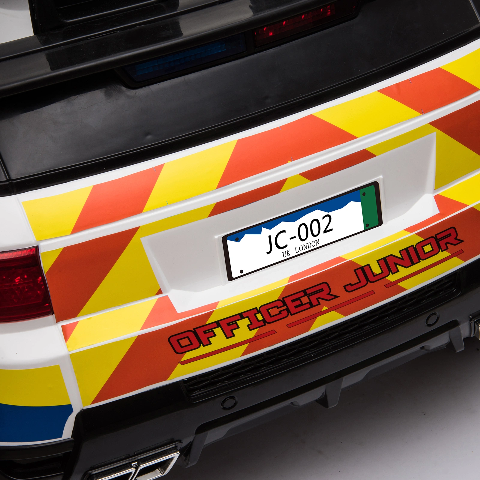 12V Dual Drive Police Car with 2.4G Remote Control, 7Ah Battery, White Ride-On Toy view 19