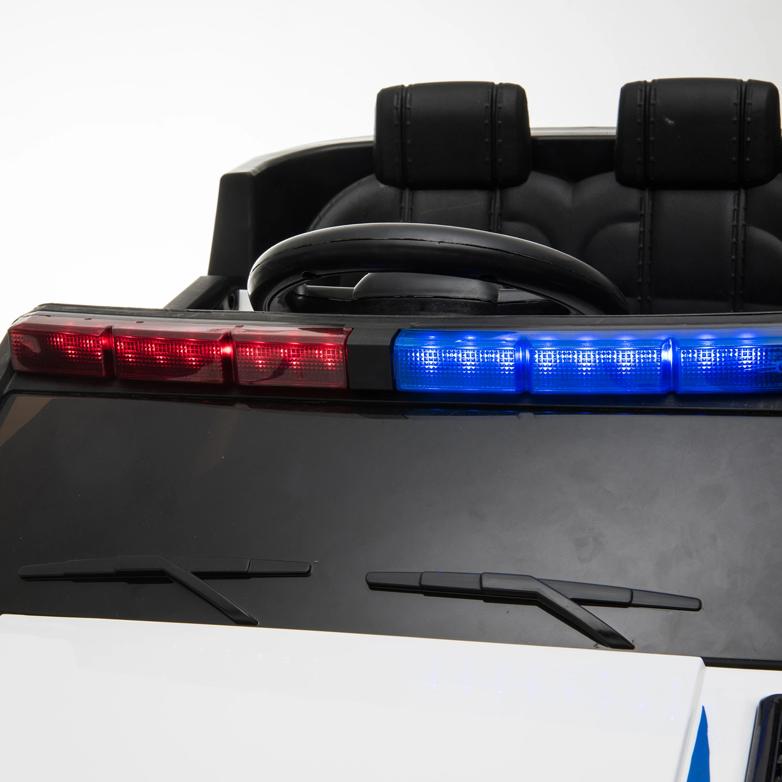 12V Dual Drive Police Car with 2.4G Remote Control, 7Ah Battery, White Ride-On Toy view 20