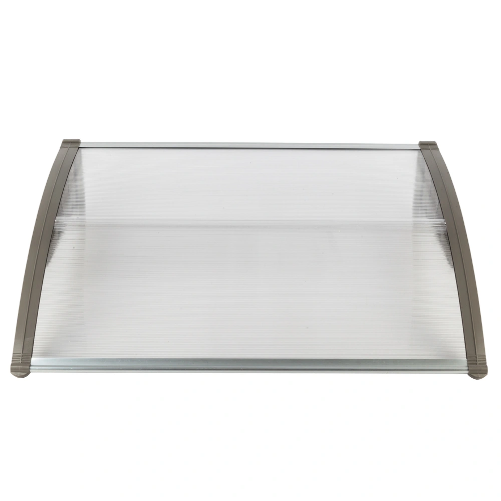 HT-100 x 80 Household Application Door & Window Rain Cover Eaves Canopy White & Gray Bracket view 10