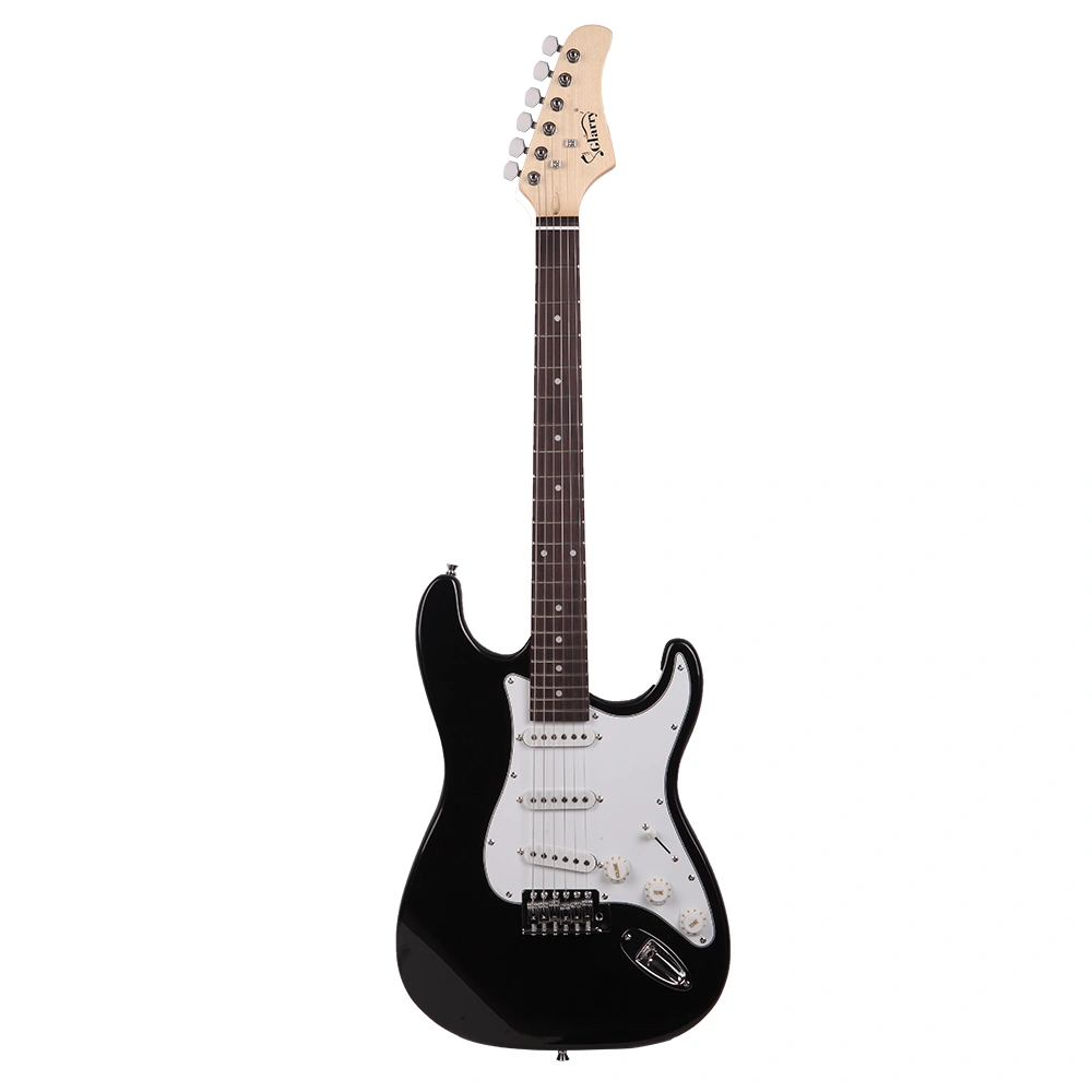 Electric Guitar Accessory Kit, Rosewood Fingerboard, Shoulder Bag Strap, Picks, Whammy Bar, Cord, Wrench Tool, Black & White