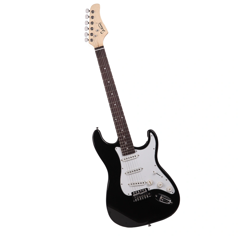 Electric Guitar Accessory Kit, Rosewood Fingerboard, Shoulder Bag Strap, Picks, Whammy Bar, Cord, Wrench Tool, Black & White view 4