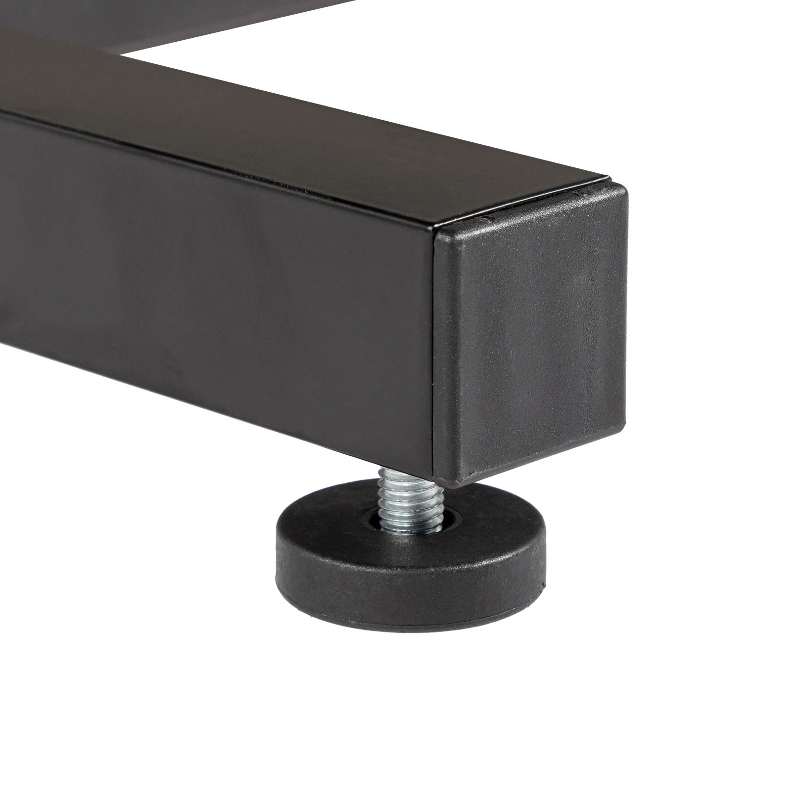 Black Wood Grain P2 15MM Particle Board with Melamine Coating Adjustable Computer Desk with 3 USB + 2 AC Outlets view 6