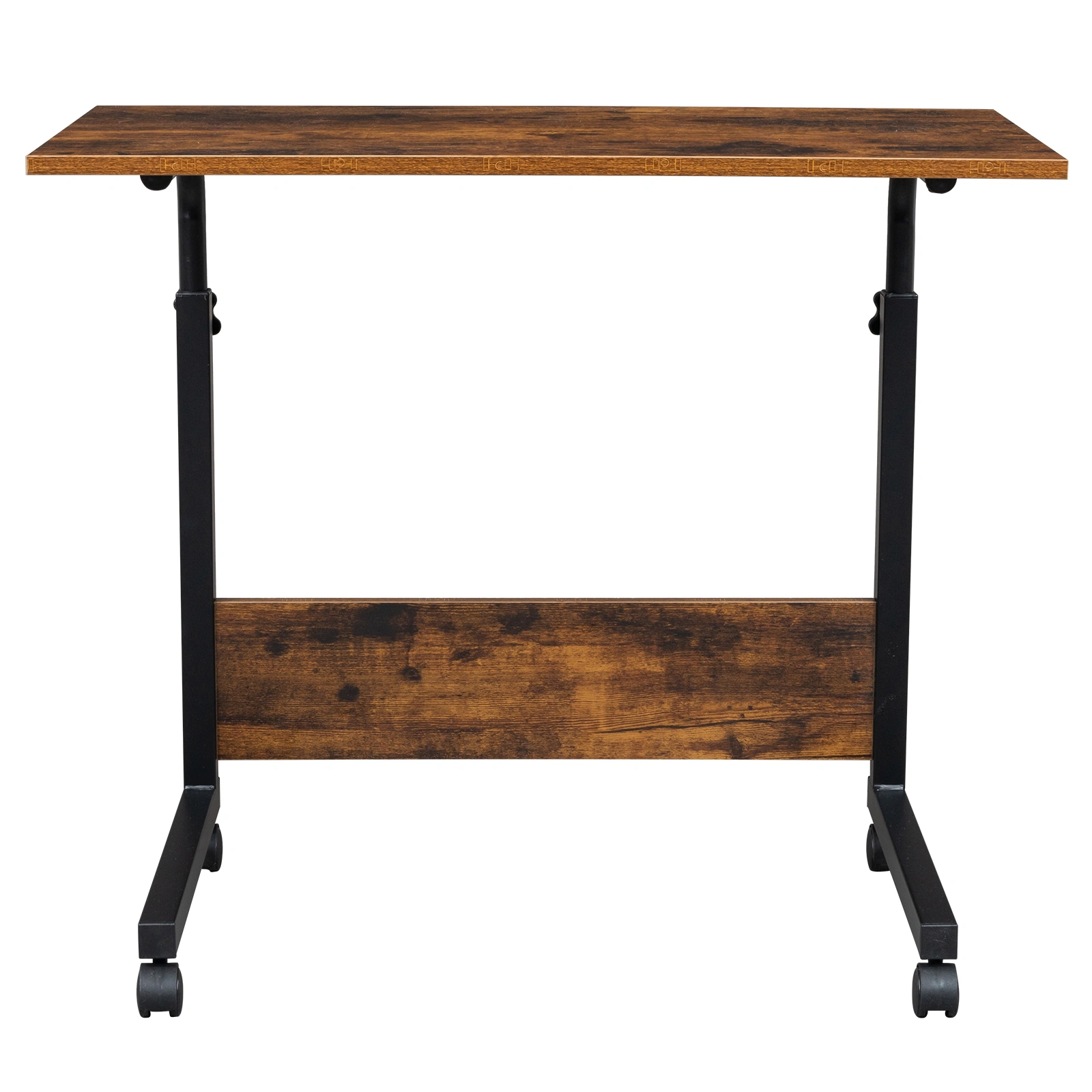 Rolling & Height adjustable P2 15MM Chipboard & Steel Side Table with Baffle view 13