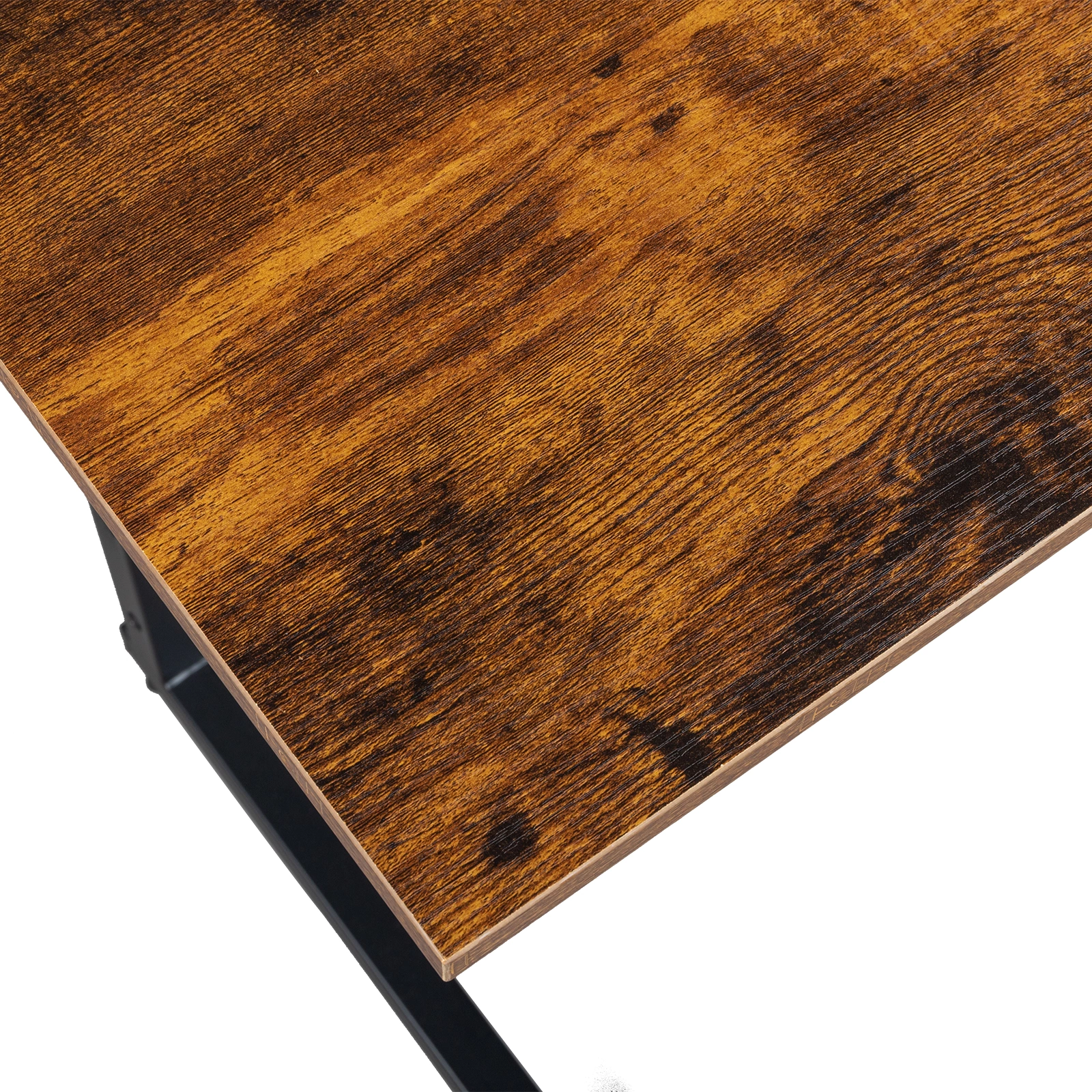 Rolling & Height adjustable P2 15MM Chipboard & Steel Side Table with Baffle view 15