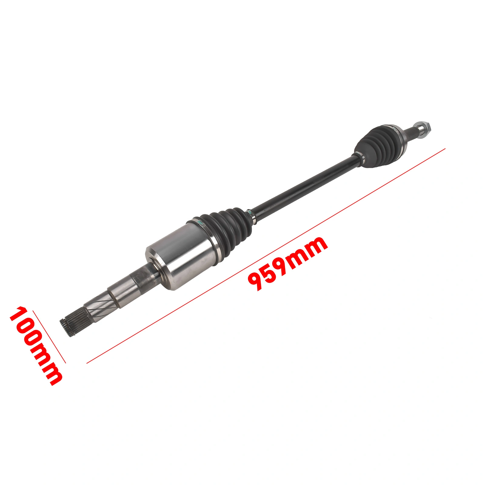 Front Right Passenger Side CV Axle Shaft Assembly Fits for Tesla Model X Sport Utility 2019-2024 1420119-00-B Black 1Pc view 7