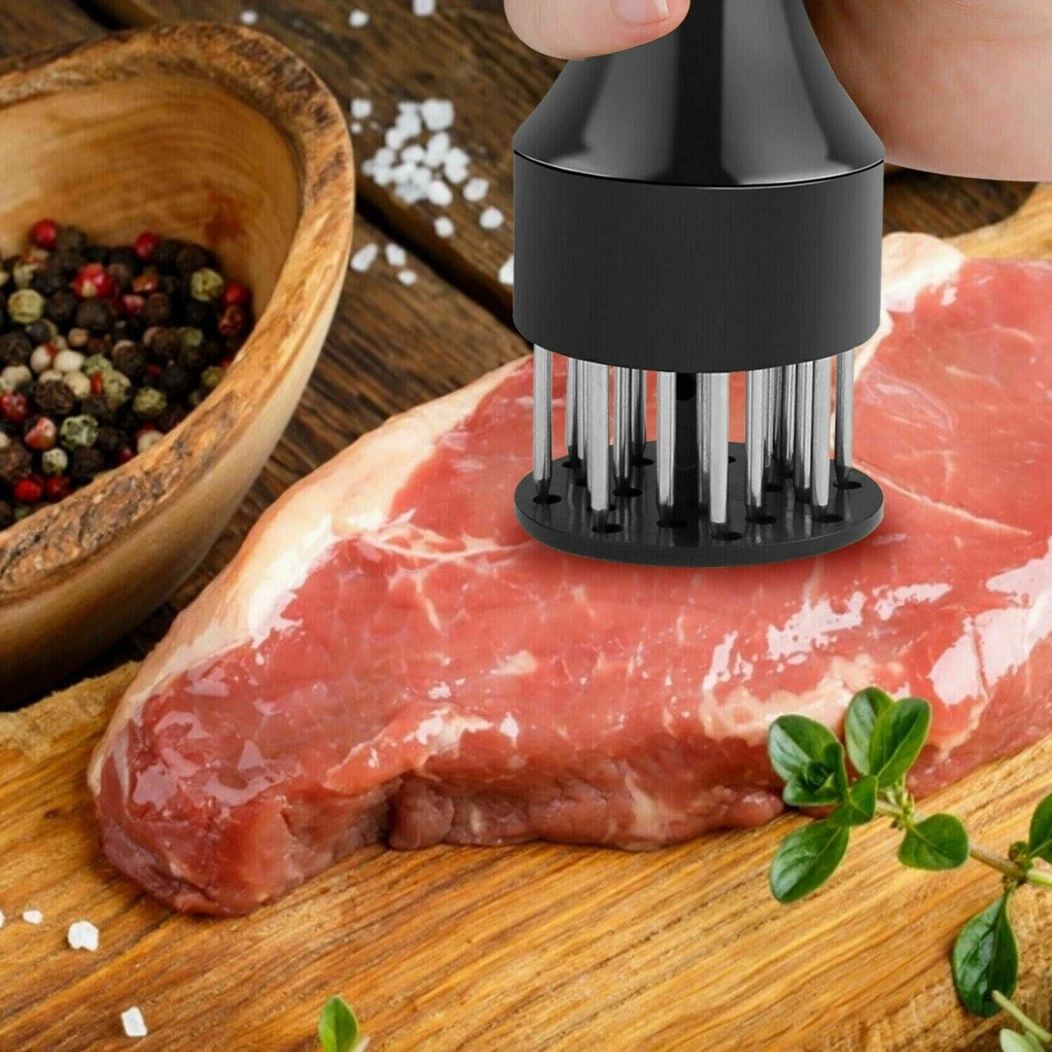 Stainless Steel Blade Meat Tenderizer for Chicken Port Beef Kitchen Tool 21 Needles (US Logistics only For USPS.TK/TMEU only For self-pickup) view 10
