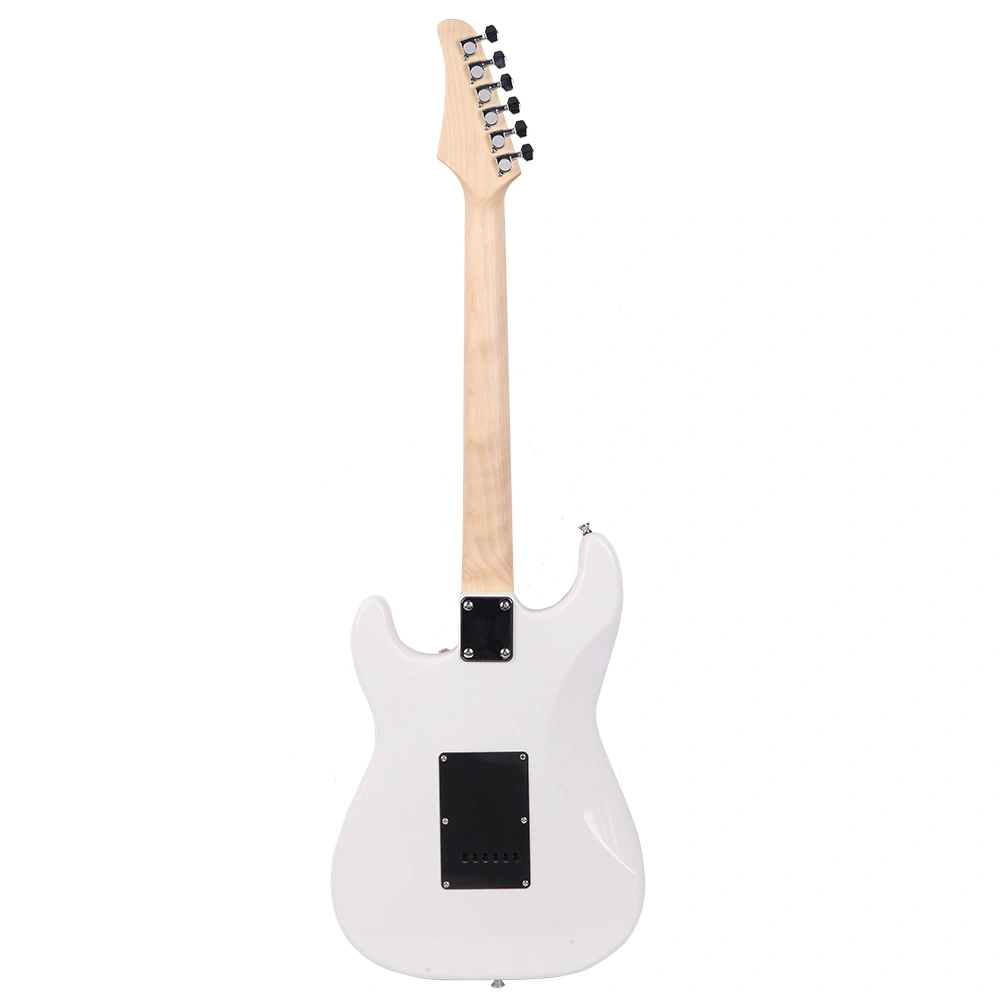 GST Stylish Electric Guitar Kit with Black Pickguard White view 5