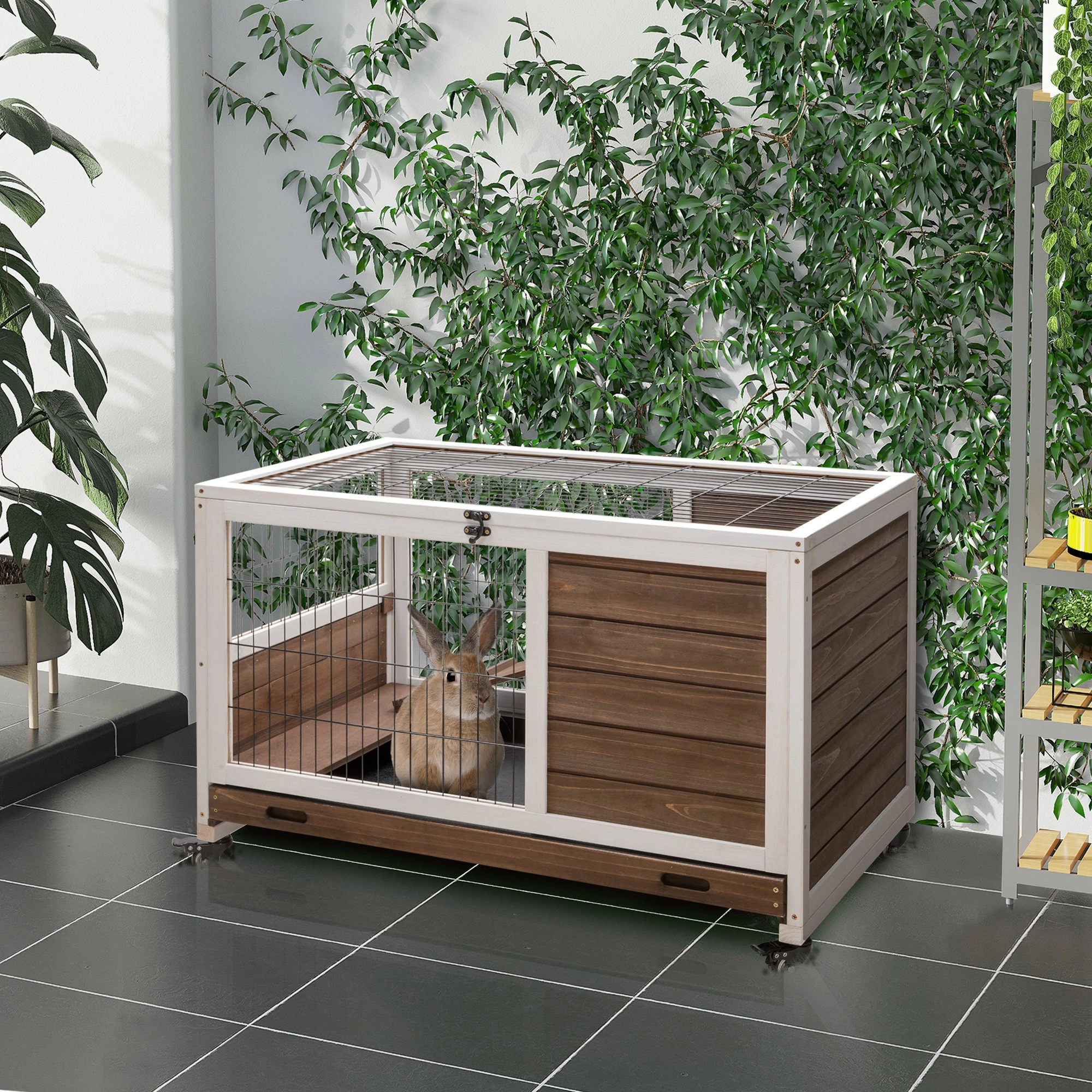 Small Animal Playpen Cage with Portable Panels, Exercise Pen for Rabbits, Ferrets, Guinea Pigs & Cats view 7