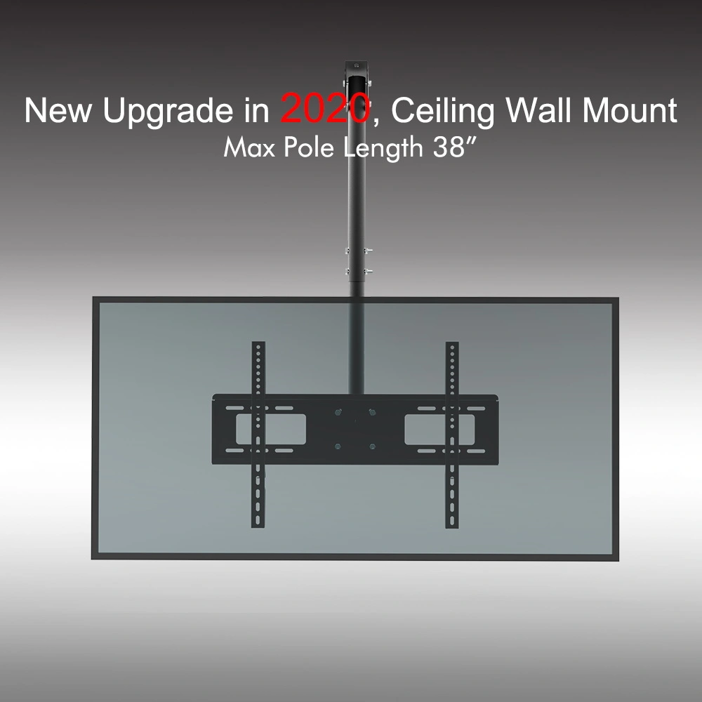 TMC-7006 Ceiling Mount TV Wall Bracket, Retractable Roof Rack Pole for 32"-70" Flat Screen TVs, Wall or Ceiling Mount view 3