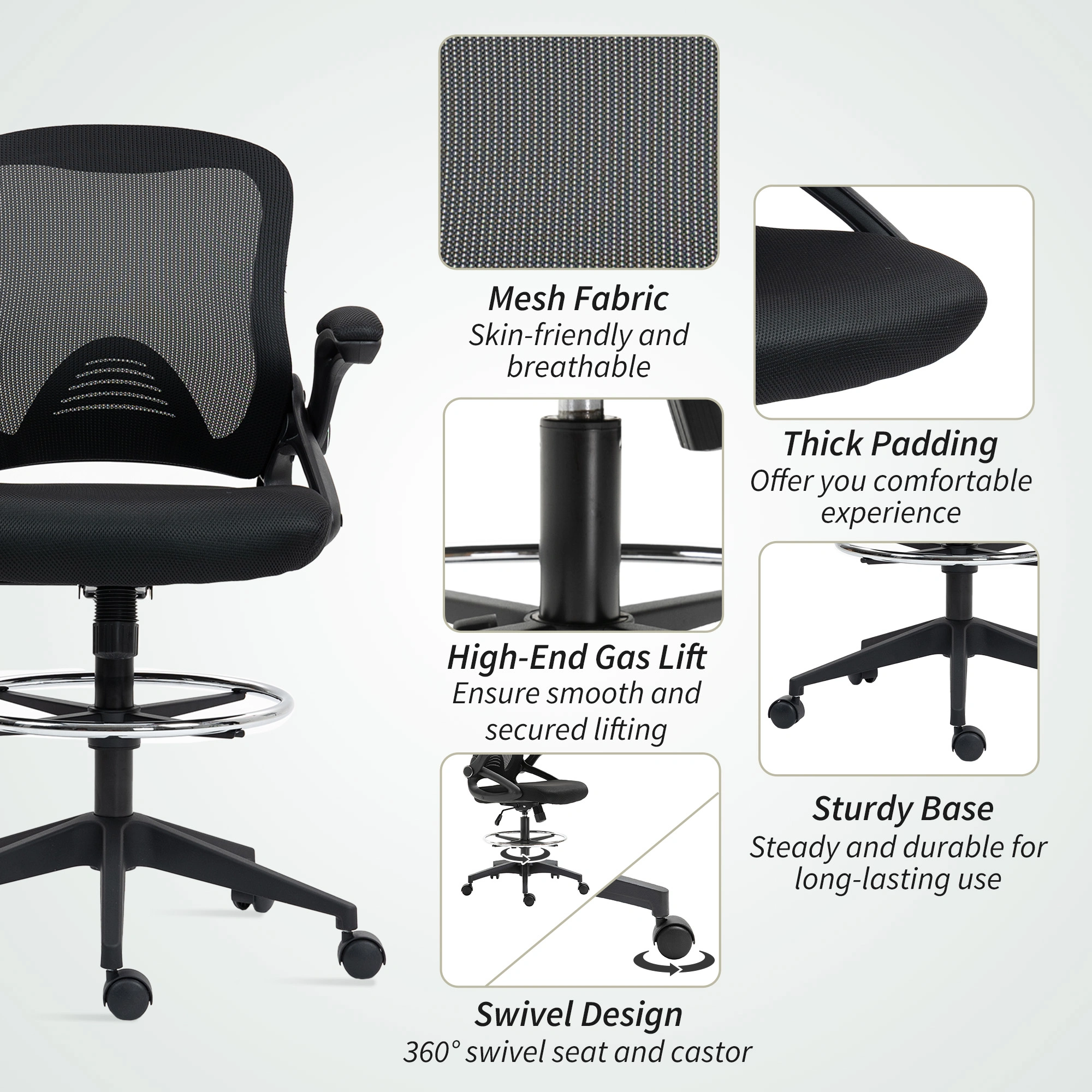 Riser Recliner Chair, Electric Lift Recliner with Remote Control, Upholstered Armchair for Living Room, Senior Accessibility view 3