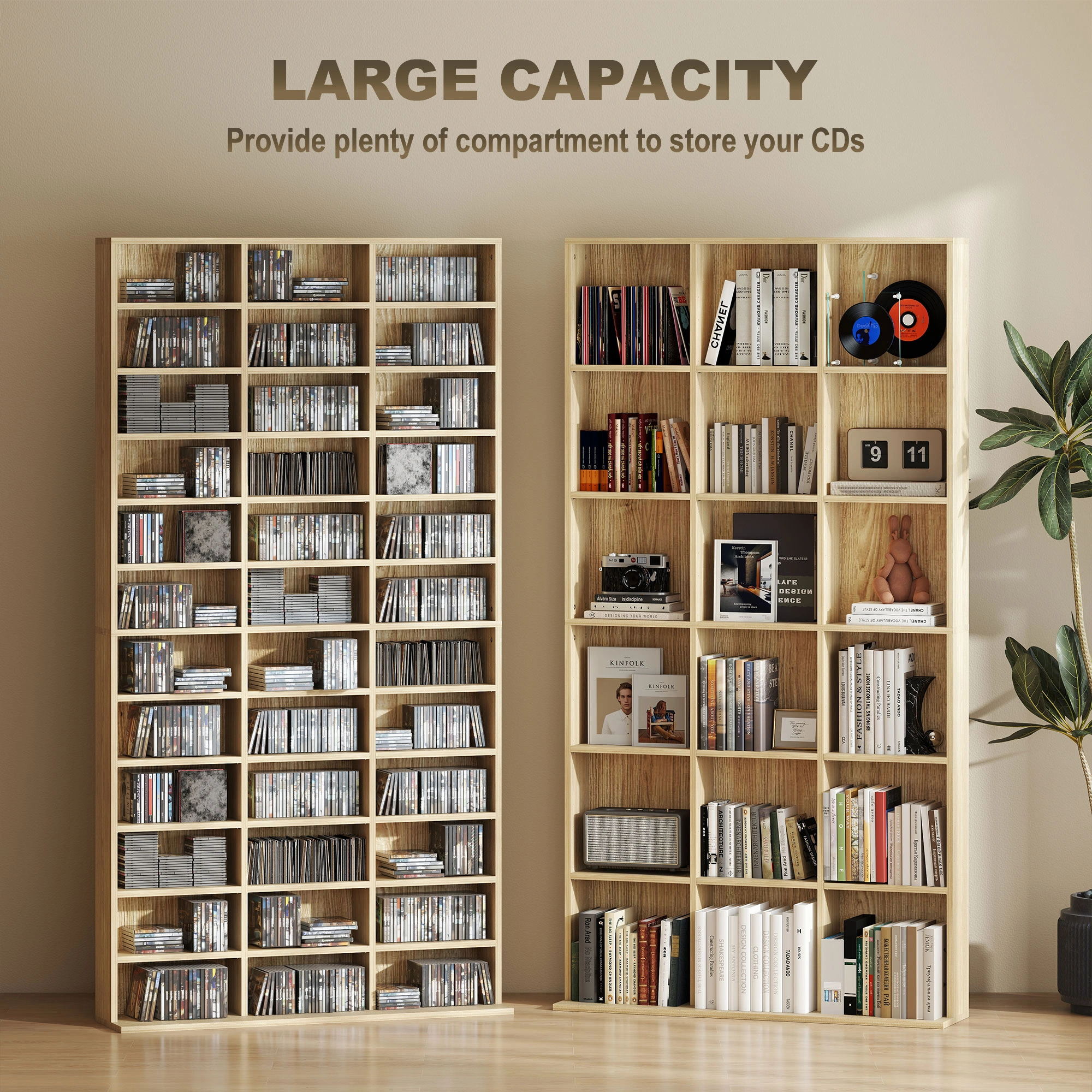 Industrial Bookshelf Storage Cabinet, 4-Tier Open Shelf Bookcase with Metal Frame, Multi-Layer Home Office Reading Rack, Gray view 5