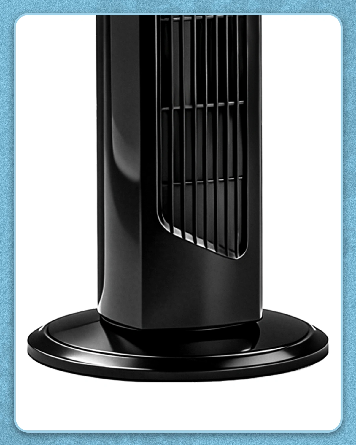 US Standard RTW-AR Tower Fan, 110V, 45W, 32 Inch Column Tower Fan, Touch Control with Remote, Plastic Body, Copper Motor, Black, 3 Speeds, 3 Wind Modes, Oscillating, 7.5-Hour Timer for Home Use view 4